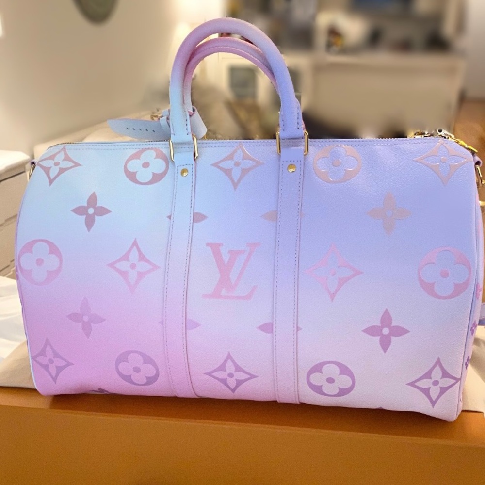 🔥ONE OF A KIND🔥 Brand New Louis Vuitton Keepall 45 Sunrise Pastel Spring 2022